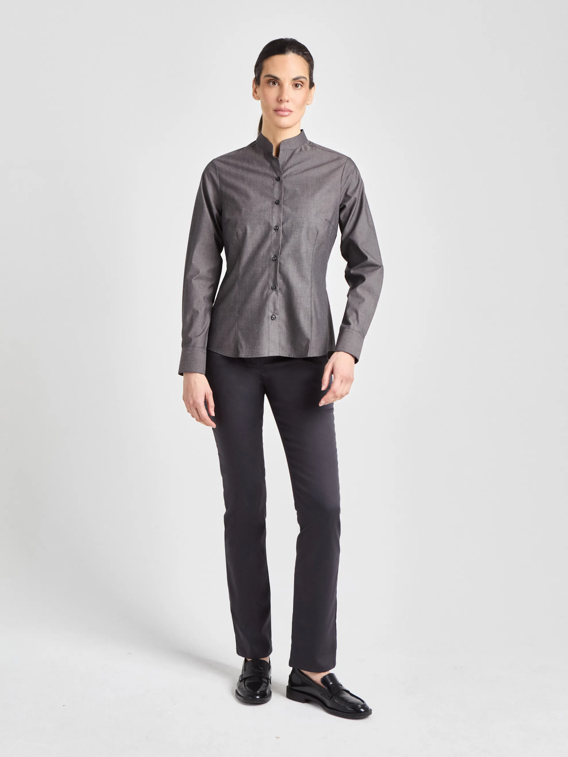 Pacentro Lady Melange - Bluse - dunkelgrau